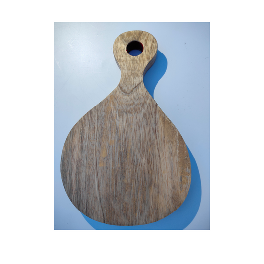 Mango wood and leather CHOPPING BOARD