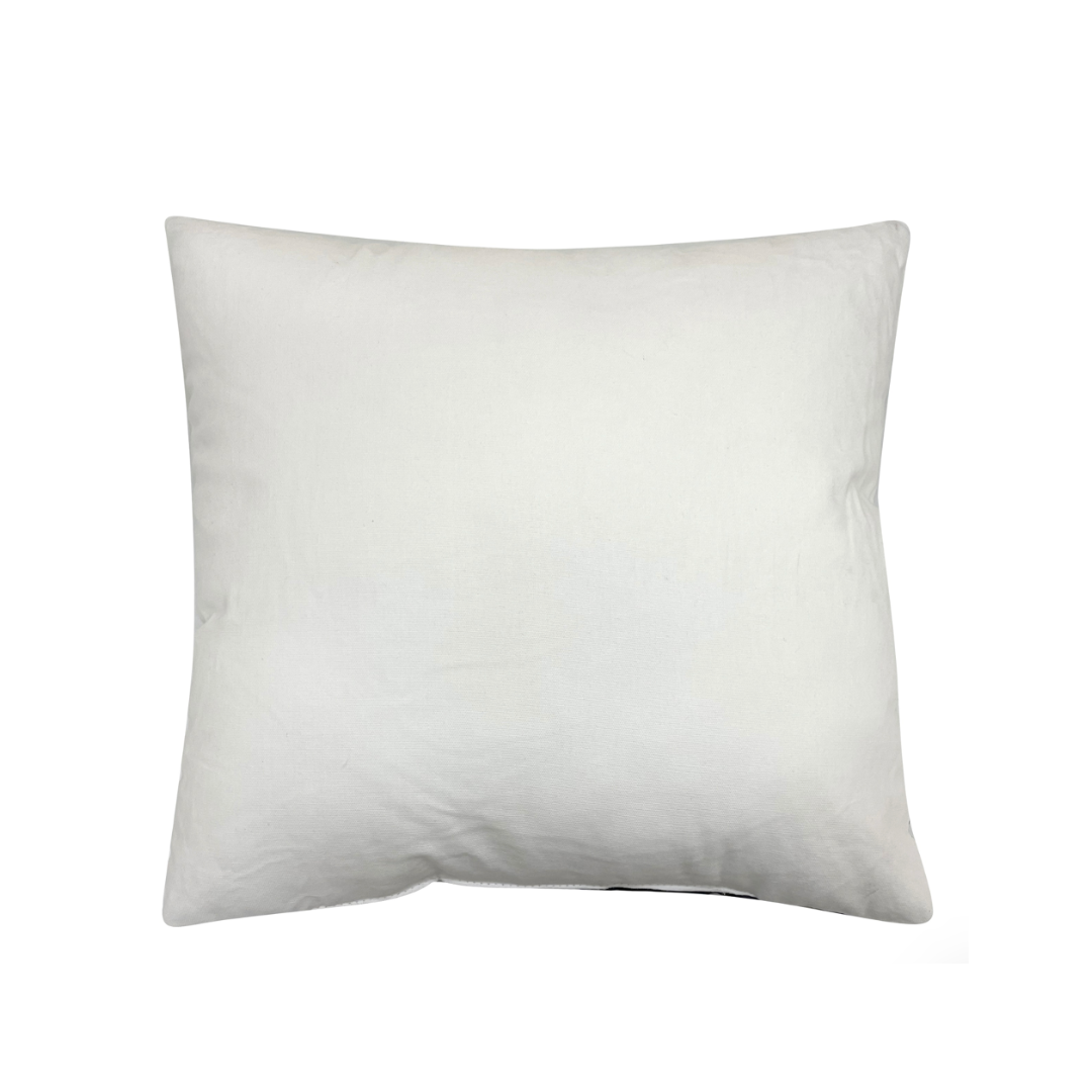 100% Cotton with Polyester Filling Printed (White base and black print)