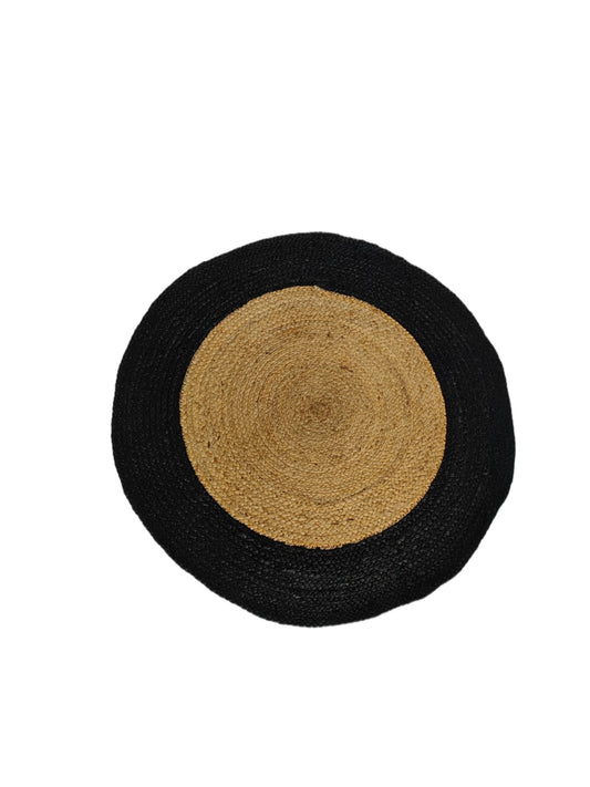 Casa Suarez Black Jute Braided Rug