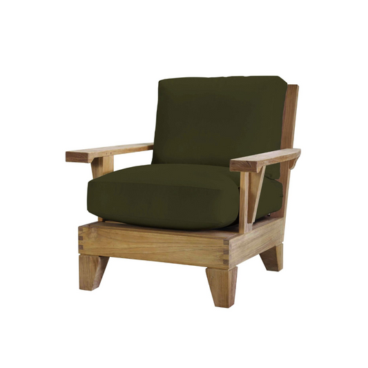 Outdoor Cushion (Bottom and Front)100 % polyster waterproof (Image as greenish shade)