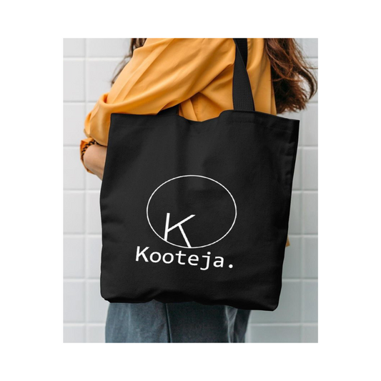 Black bag with logo and written matter,100% Polyster